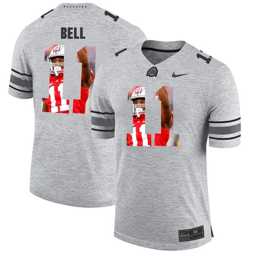 Men Ohio State Buckeyes Gray Vonn Bell College Football Fashion Jersey