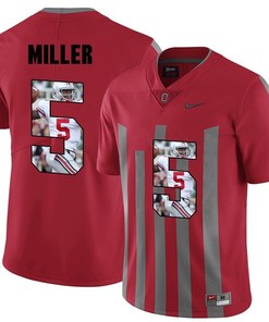 Men Ohio State Buckeyes Red Braxton Miller NCAA Football Fashion Jersey