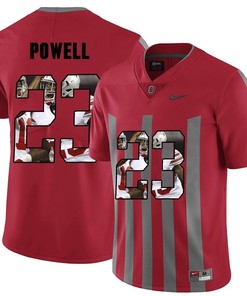 Men Ohio State Buckeyes Red Tyvis Powell NCAA Football Fashion Jersey