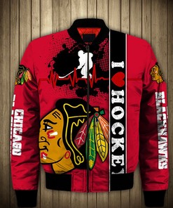 Men's Chicago Blackhawks Jacket 3D