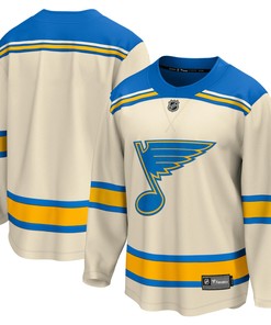 Men's Cream St. Louis Blues 2022 Winter Classic Breakaway Jersey Jersey