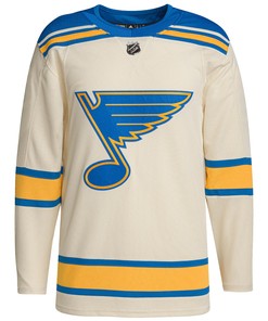 Men's Cream St. Louis Blues 2022 Winter Classic Jersey Jersey