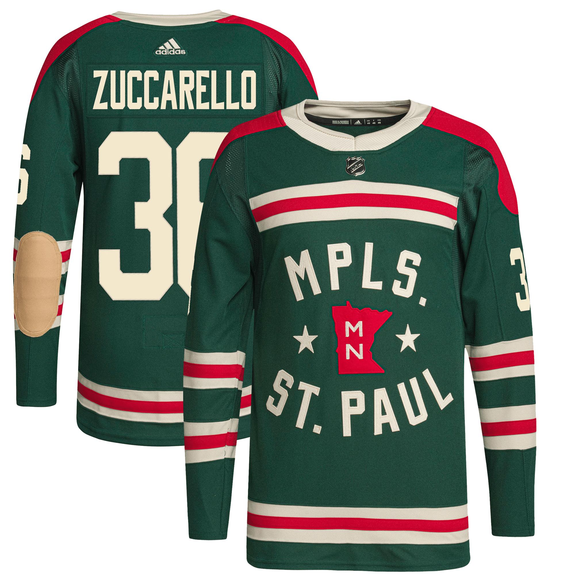 Men's Mats Zuccarello Green Minnesota Wild 2022 Winter Classic Player Jersey Jersey