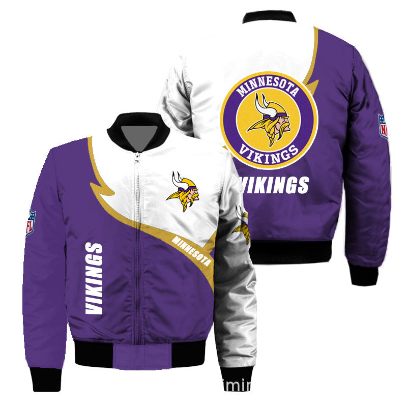 Men’s Minnesota Vikings Winter Jacket 3D