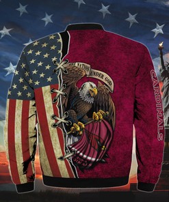 Men’s One Nation Under God Arizona Cardinals Bomber Jackets