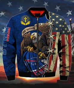 Men’s One Nation Under God Buffalo Bills Bomber Jackets