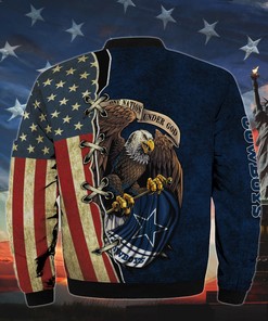 Men’s One Nation Under God Dallas Cowboys Bomber Jackets
