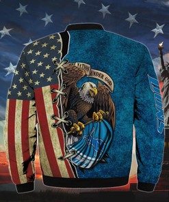 Men’s One Nation Under God Detroit Lions Bomber Jackets