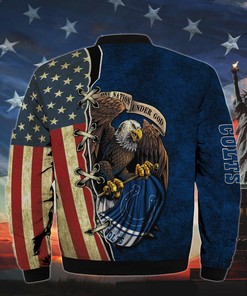 Men’s One Nation Under God Indianapolis Colts Bomber Jackets