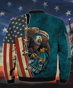Men’s One Nation Under God Jacksonville Jaguars Bomber Jackets