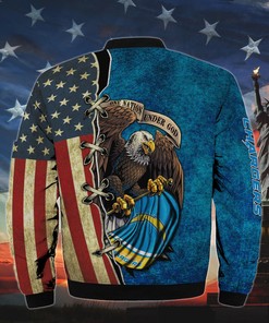 Men's One Nation Under God Los Angeles Chargers Bomber Jackets