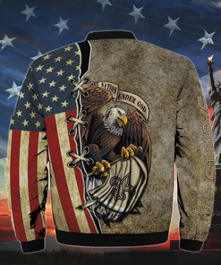 Men's One Nation Under God New Orleans Saints Bomber Jackets
