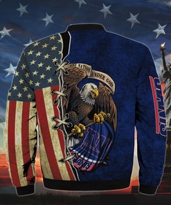 Men's One Nation Under God New York Giants Bomber Jackets
