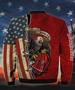 Men's One Nation Under God Tampa Bay Buccaneers Bomber Jackets