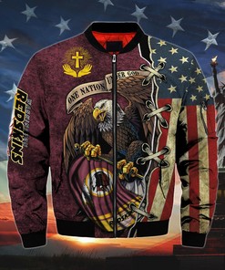 Men’s One Nation Under God Washington Commanders Bomber Jackets