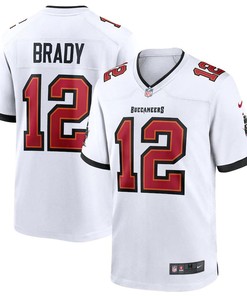 Mens Tampa Bay Buccaneers Tom Brady Nike White Game Jersey