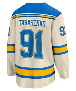 Men's Vladimir Tarasenko Cream St. Louis Blues 2022 Winter Classic Breakaway Player Jersey Jersey