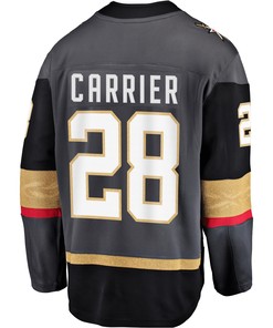 Men's William Carrier Black Vegas Golden Knights Breakaway Player Jersey Jersey