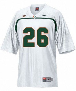 Miami Hurricanes #26 Sean Taylor White Football Jersey