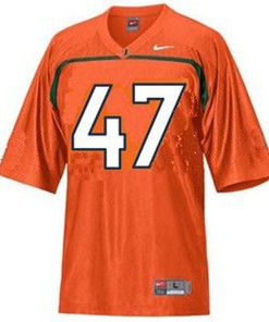 Miami Hurricanes #47 Michael Irvin Orange Football Jersey