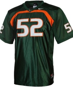 Miami Hurricanes #52 Ray Lewis Green Football Jersey