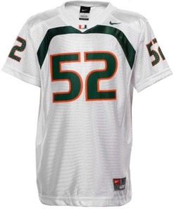 Miami Hurricanes #52 Ray Lewis White Football Jersey