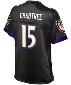 Michael Crabtree Baltimore Ravens Nfl Pro Line Womens Player Jersey - Black