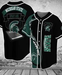 Michigan State Spartans NCAA Baseball Jersey Shirt Classic