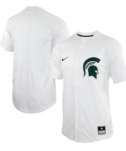 Michigan State Spartans Replica Baseball Jersey - White Ncaa