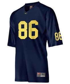 Michigan Wolverines #86 Mario Manningham Blue Football Jersey