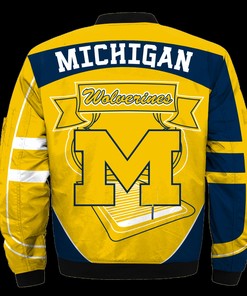 Michigan Wolverines Jacket 3D Printed Fire Ball