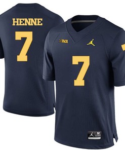 Michigan Wolverines Navy Blue Chad Henne Football Jersey
