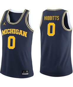 Michigan Wolverines Navy Brent Hibbitts Basketball Jersey