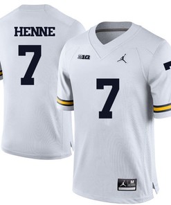 Michigan Wolverines White Chad Henne Football Jersey
