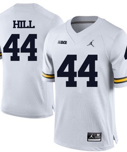 Michigan Wolverines White Delano Hill Football Jersey