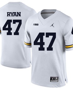 Michigan Wolverines White Jake Ryan Football Jersey