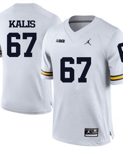 Michigan Wolverines White Kyle Kalis Football Jersey
