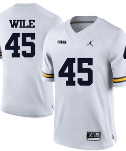 Michigan Wolverines White Matt Wile Football Jersey