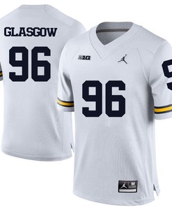 Michigan Wolverines White Ryan Glasgow Football Jersey