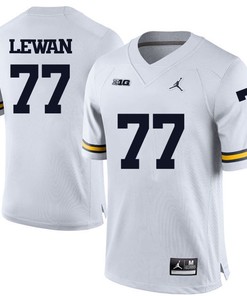 Michigan Wolverines White Taylor Lewan Football Jersey