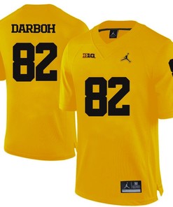 Michigan Wolverines Yellow Amara Darboh Football Jersey