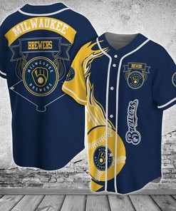 Milwaukee Brewers MLB Baseball Jersey Shirt Classic