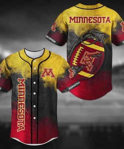 Minnesota Golden Gophers NCAA Baseball Jersey Shirt Grenade