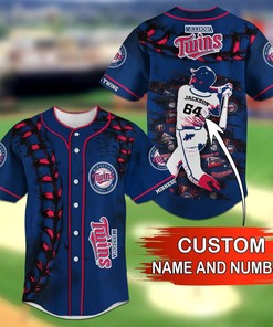 Minnesota Twins MLB Personalized Name Number Baseball Jersey Shirt