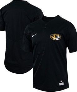 Missouri Tigers Two-button Replica Baseball Jersey - Black Ncaa