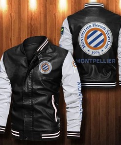 Montpellier Herault SC Black White Bomber Jacket