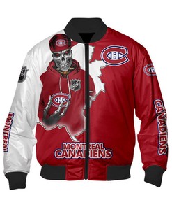 Montreal Canadiens Varsity Jacket Skull