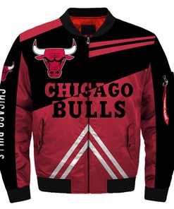 NBA Bomber Jacket Men Chicago Bulls Jackets