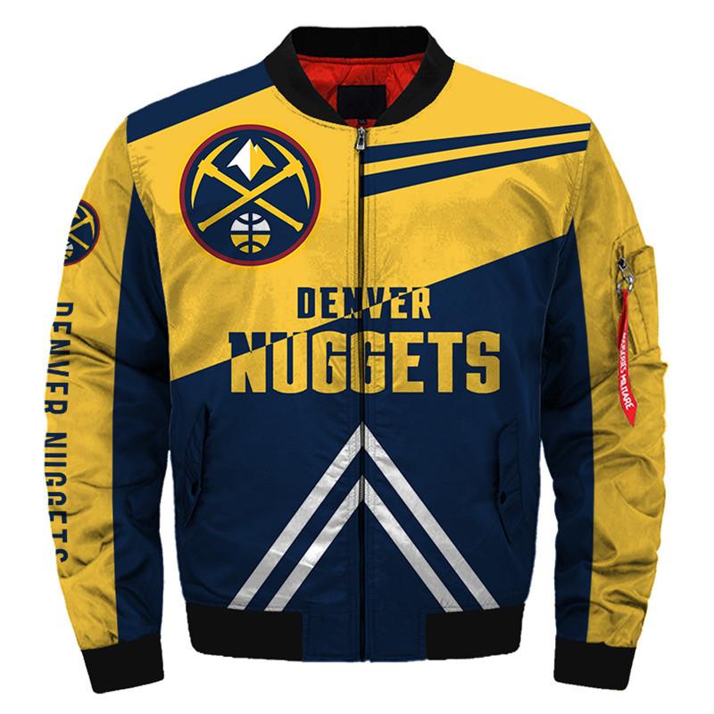 NBA Bomber Jacket Men Denver Nuggets Jacket