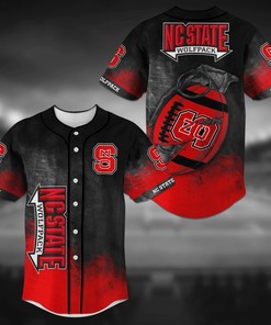 NC State Wolfpack NCAA Baseball Jersey Shirt Grenade